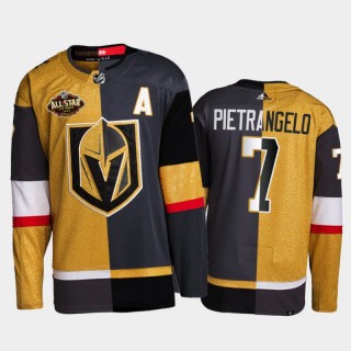 Vegas Golden Knights Alex Pietrangelo 2022 All-Star Jersey Gold Black Split Edition Uniform