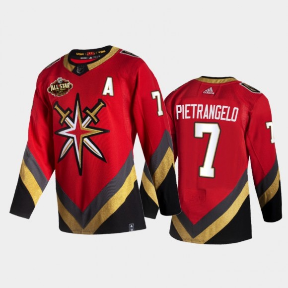 Vegas Golden Knights Alex Pietrangelo #7 2022 All-Star Red Reverse Retro Jersey