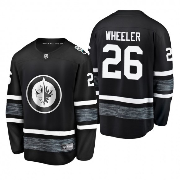 Men's Jets Blake Wheeler #26 2019 NHL All-Star Breakaway Player Steal Jersey - Black