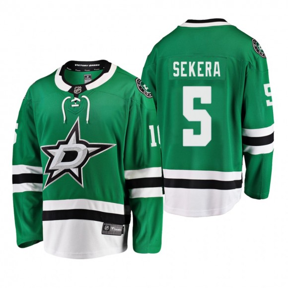 Dallas Stars Andrej Sekera #5 Home Breakaway Player Kelly Green Jersey