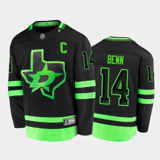 Dallas Stars Jamie Benn #14 Alternate Black 2020-21 Blackout Jersey