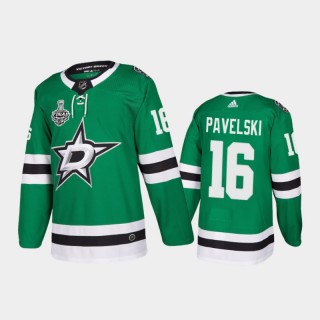 Dallas Stars Joe Pavelski #16 2020 Stanley Cup Final Kelly Green Authentic Patch Jersey