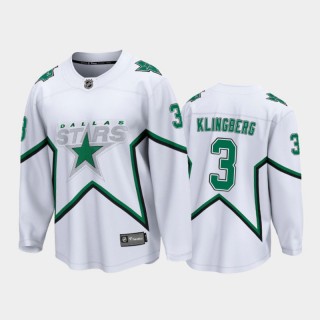 Men's Dallas Stars John Klingberg #3 Special Edition White 2021 Jersey