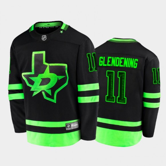 Dallas Stars #11 Luke Glendening Alternate Black 2021 Player Jersey