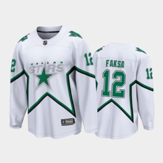 Men's Dallas Stars Radek Faksa #12 Special Edition White 2021 Jersey