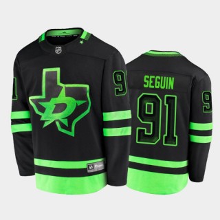 Dallas Stars Tyler Seguin #91 Alternate Black 2020-21 Blackout Jersey