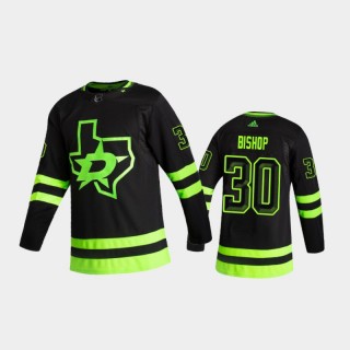 Dallas Stars Ben Bishop #30 Alternate Black 2020-21 Blackout Authentic Jersey