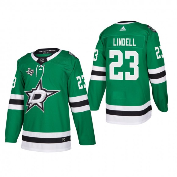 Men's Dallas Stars Esa Lindell #23 Home Green Authentic Player Cheap Jersey