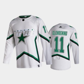 Dallas Stars Luke Glendening #11 2021 Reverse Retro White Special Edition Jersey