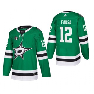 Men's Dallas Stars Radek Faksa #12 Home Green Authentic Player Cheap Jersey