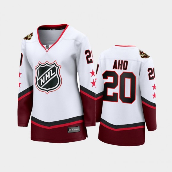 Women Carolina Hurricanes Sebastian Aho #20 2022 NHL All-Star Eastern Jersey White