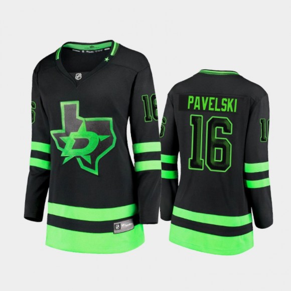 Women's Dallas Stars Joe Pavelski #16 Alternate Blackout Premier Breakaway Jersey - Black