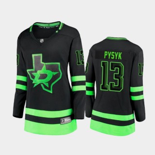 Women's Dallas Stars Mark Pysyk #13 Alternate Blackout Premier Breakaway Jersey - Black