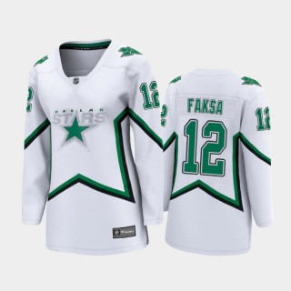 Women Dallas Stars Radek Faksa #12 2021 Special Edition Jersey - White