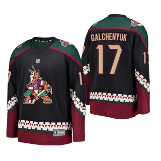 Youth Arizona Coyotes Alex Galchenyuk #17 Alternate Cheap Breakaway Jersey - Black