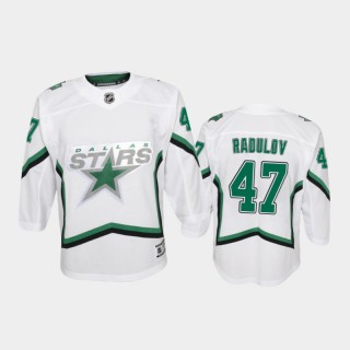 Youth Dallas Stars Alexander Radulov #47 Reverse Retro 2020-21 Special Edition Replica White Jersey