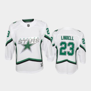 Youth Dallas Stars Esa Lindell #23 Reverse Retro 2020-21 Special Edition Replica White Jersey