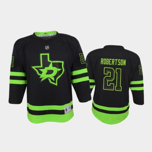 Youth Dallas Stars Jason Robertson #21 Alternate 2021 Black Jersey