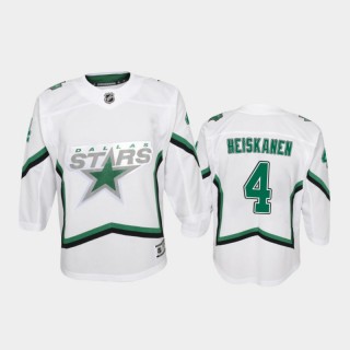 Youth Dallas Stars Miro Heiskanen #4 Reverse Retro 2020-21 Special Edition Replica White Jersey